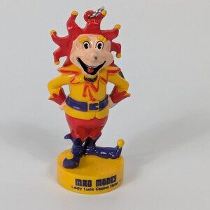 Lady Luck Casino Hotel Mad Money Jester Keychain Vintage Las Vegas Nevada